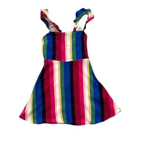 Forever 21 stripped rainbow dress